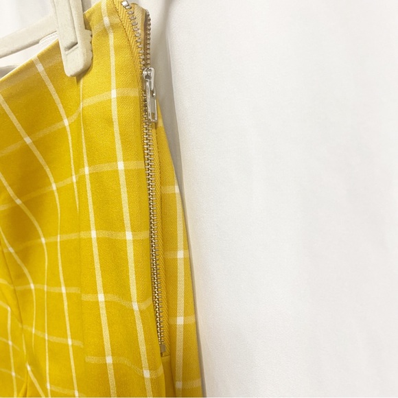 A New Day Yellow Checkered Skinny Ankle Pants - Picture 5 of 9